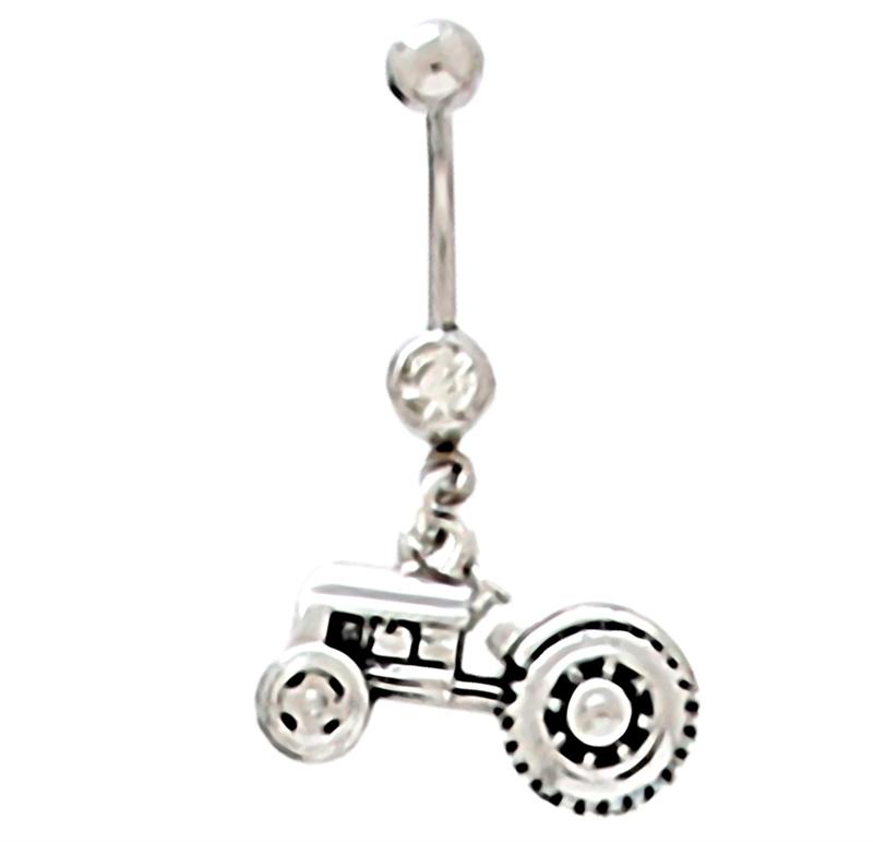 Details about   Belly Ring Country Horse Prancing w/Clear Gem Animal Dangle Naval Steel Body 