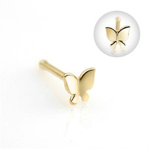 nez carats vlinder 14kt neuspiercing 20g 2151